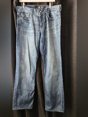 VTG 7 For All Mankind Slouchy Jeans Men’s Blue Denim – Relaxed Fit 34x31 Y2k